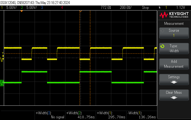 Measurement RC debouncing