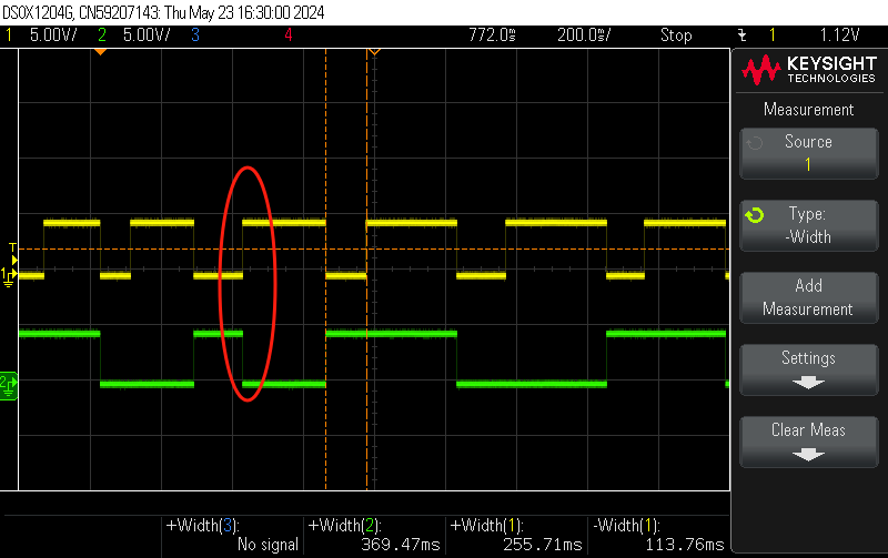 False contact due to switch bounce